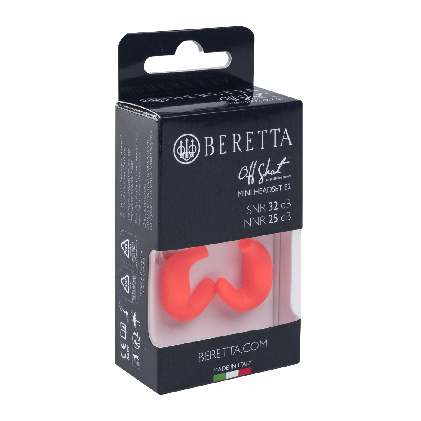 BERETTA Ohrstöpsel Mini Headset E2 Orange