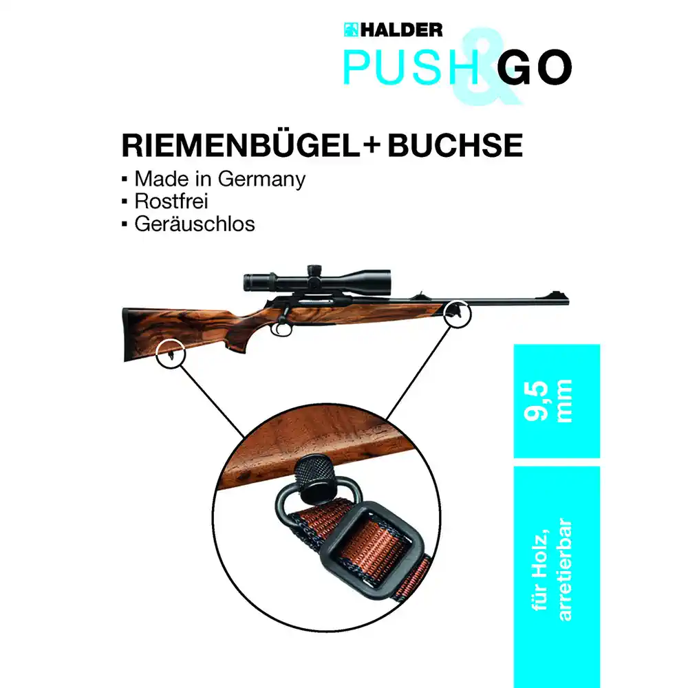 PUSH & GO Riemenbügel mit Buchse Riemenbügel mit Buchse 