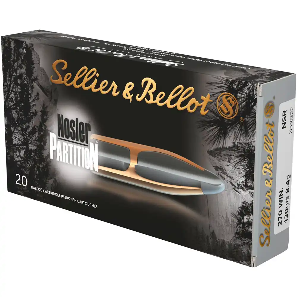 S&B .270 Win. Nosler Partition 8,4g/130gr