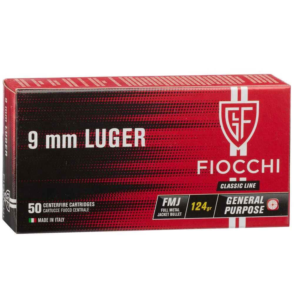 FIOCCHI Kal. 9mm FMJ 8g/124gr